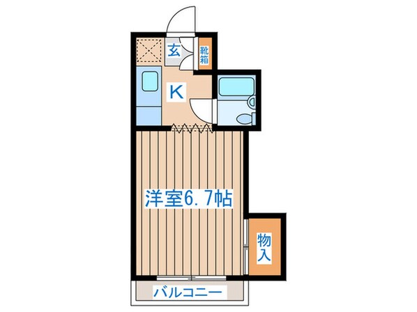 ブランドール八幡Ⅱの物件間取画像